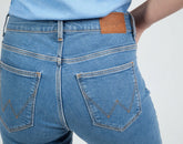 Wrangler High Rise Skinny Damskie Spodnie Jeansowe That Way W27HKRP23 112319126